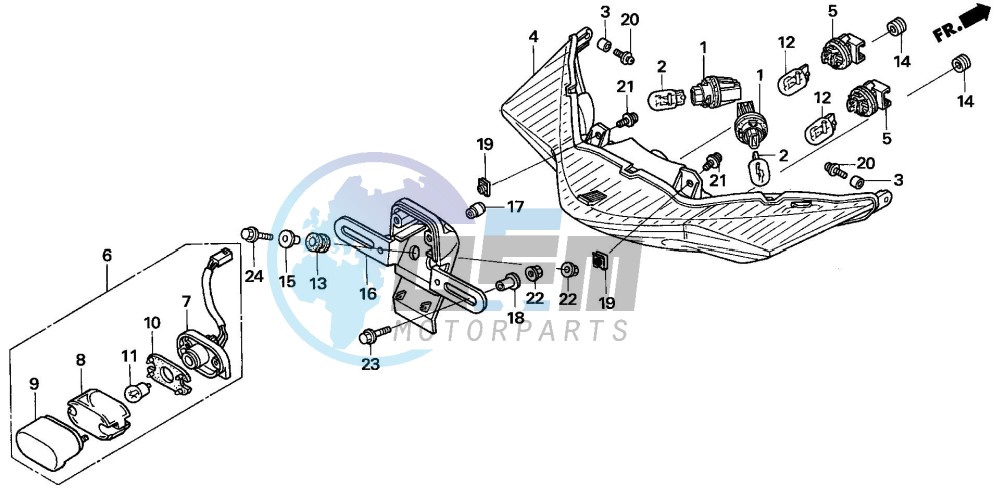 REAR COMBINATION LIGHT (U,2U)