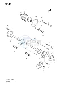 LT-R450 (E19) drawing OIL PUMP