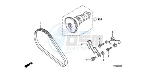 TRX420FMA Europe Direct - (ED / 4WD) drawing CAM CHAIN/TENSIONER