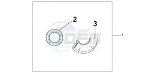 CBR1000RA9 Australia - (U / ABS SPC) drawing CARBON CRANKCASE COVER SET