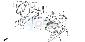 CBR900RR drawing LOWER COWL (3)