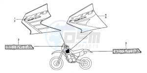 XR250R drawing MARK (XR250R2/3)