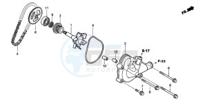 XL1000V VARADERO drawing WATER PUMP