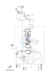 YP250R X-MAX 250 (2DL4 2DL4 2DL4) drawing FUEL TANK