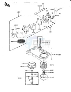 KZ 650 H[CSR] (H1-H2) [CSR] drawing OIL PUMP_OIL FILTER -- 81-82 H1_H2- -