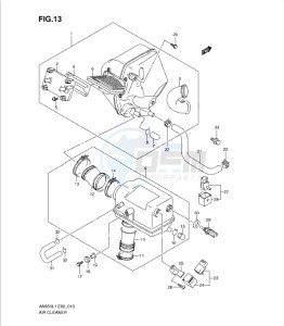 AN650 drawing AIR CLEANER