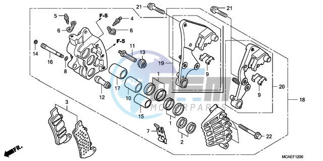 R. FRONT BRAKE CALIPER