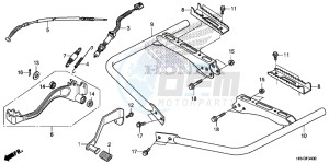 TRX500FM2E TRX500FM2 U drawing PEDAL/ STEP