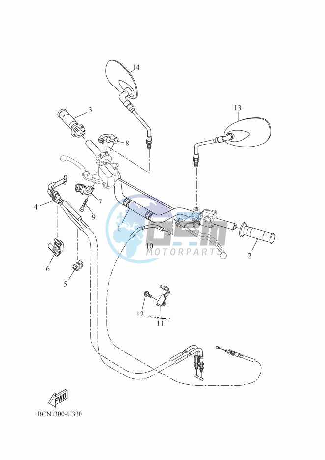 STEERING HANDLE & CABLE