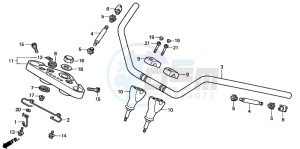 VT1100C3 drawing HANDLE PIPE/TOP BRIDGE