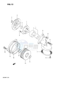 DR250 (E24) drawing OIL PUMP