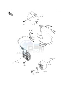 KX 125 J [KX125] (J2) [KX125] drawing GENERATOR