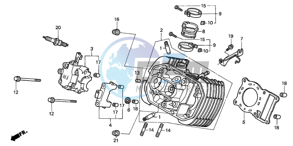 CYLINDER HEAD (FRONT)