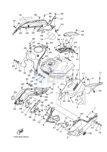 MT07A MT-07 ABS 700 (1XB6 1XB8) drawing FUEL TANK 2