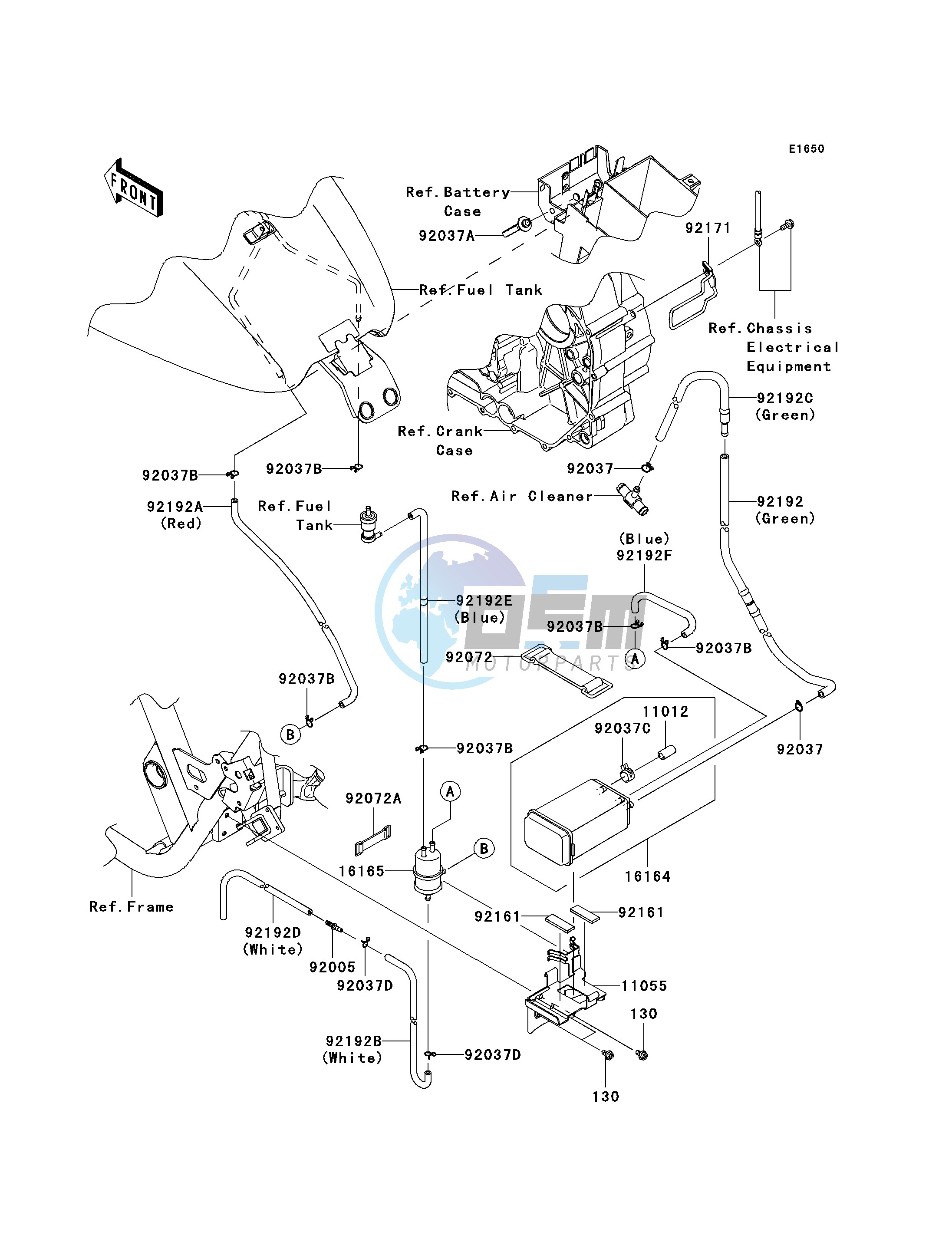 FUEL EVAPORATIVE SYSTEM-- CA- -