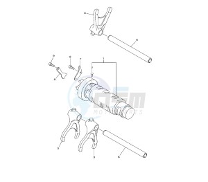 XJ6-S DIVERSION ABS 600 drawing SHIFT CAM AND FORK