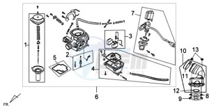 ORBIT II 50 drawing CARBURATOR