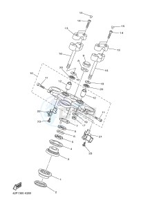 YBR125E (42PK) drawing STEERING