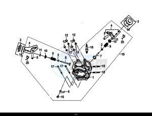 ORBIT II 50 (45 KM/H) (AE05W8-EU) (L8-M0) drawing CYLINDER HEAD