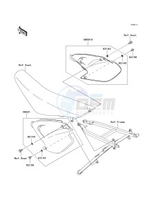 KX 250 M (M2) drawing SIDE COVERS