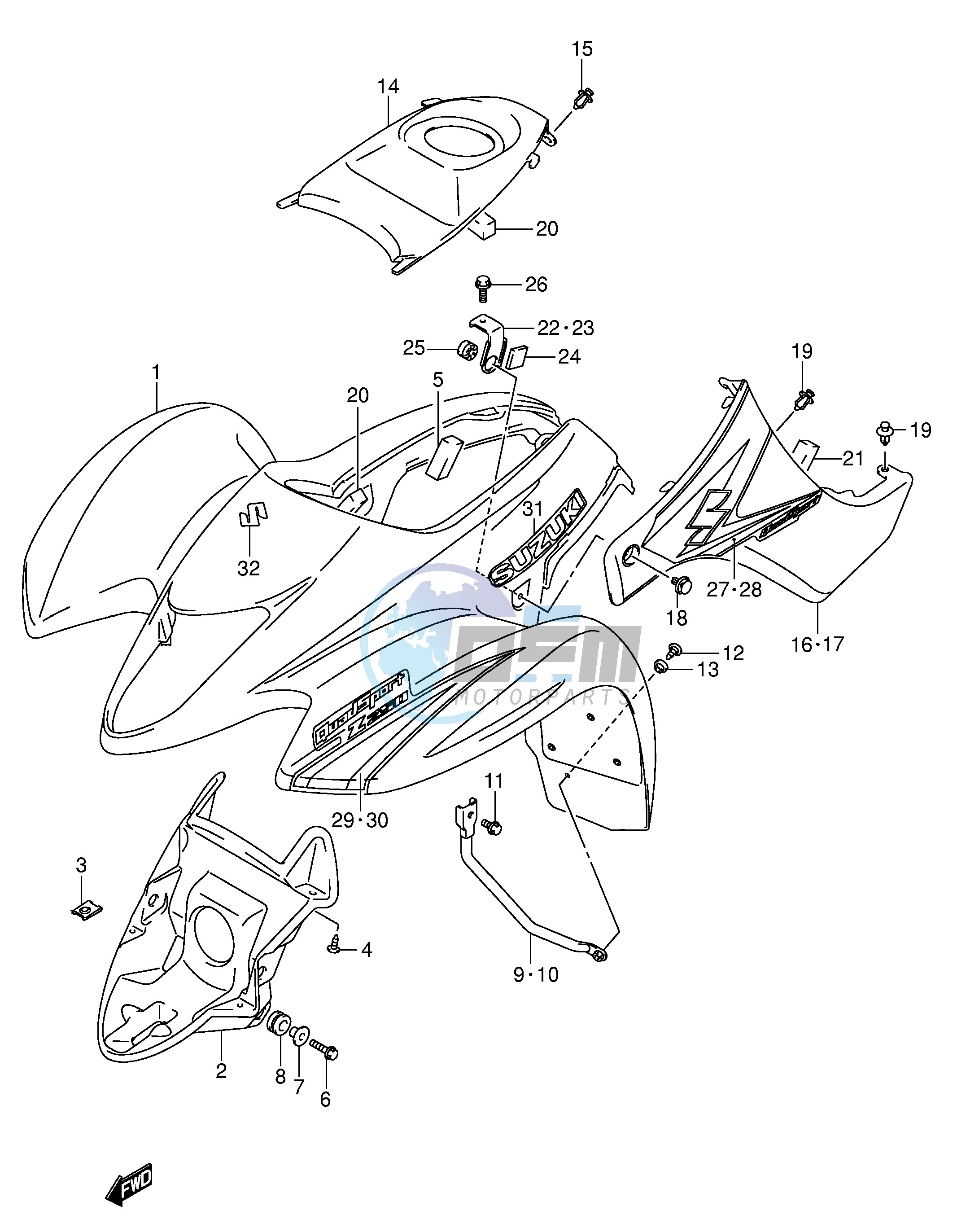 FRONT FENDER (MODEL K5)