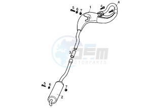 BULTACO LOBITO - 50 cc drawing SILENCER