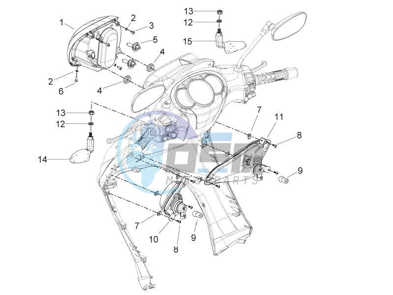 Front headlamps - Turn signal lamps