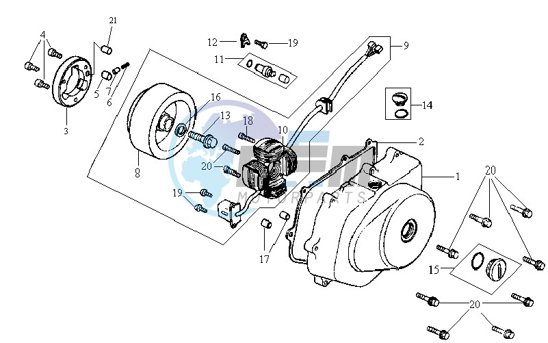 CRANKCASE COVER LEFT