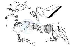 SENDA SM X-TREM EU2 - 50 cc drawing FUEL TANK