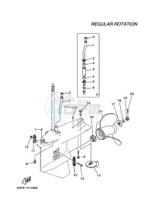 F150AETX drawing PROPELLER-HOUSING-AND-TRANSMISSION-2