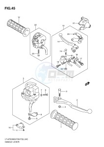 LT-A750X (P28-P33) drawing HANDLE LEVER (MODEL K8 K9)