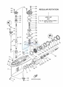 F150AETL drawing PROPELLER-HOUSING-AND-TRANSMISSION-1