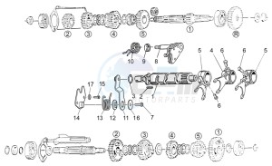 Nevada Classic 750 drawing Gear box selector