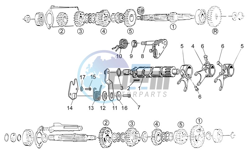 Gear box selector