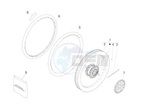 Wi-Bike Enel 0 drawing Rear wheel