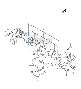 GSX-R600 (E2) drawing REAR CALIPER