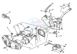 MITO EVOL.125 drawing HEADLIGHT