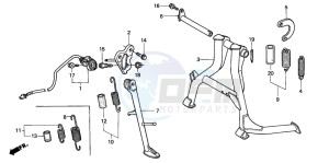 CBR600F3 drawing STAND