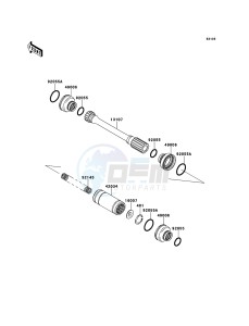 KVF750 4x4 KVF750LCS EU GB drawing Drive Shaft-Propeller