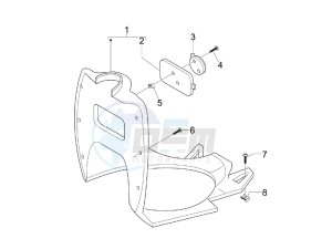 Stalker 50 drawing Front glove-box - Knee-guard panel