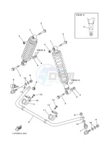 YFM550FWAD YFM5FGPHB GRIZZLY 550 EPS HUNTER (1HS7) drawing REAR SUSPENSION