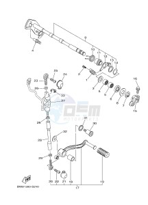 MTN-1000D MT-10 SP MT-10 SP (BW84) drawing SHIFT SHAFT