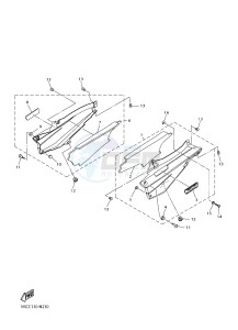 FJR1300A FJR1300A ABS (1MC9 1MCA 1MCB) drawing SIDE COVER