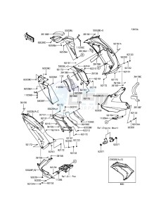 ER-6F EX650EGF XX (EU ME A(FRICA) drawing Cowling Lowers