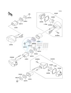 ZR 1200 A [ZX 1200 R] (A1-A3) drawing TURN SIGNALS