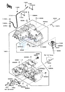 ZX 600 A [NINJA 600] (A1-A2) [NINJA 600] drawing CRANKCASE