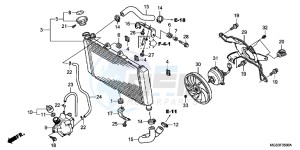 NC700XDC drawing RADIATOR