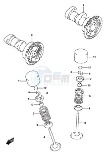 RM-Z450 drawing CAMSHAFT/VALVE