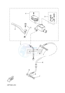 YN50FM NEO'S 4 (2CG4 2CG4) drawing FRONT MASTER CYLINDER