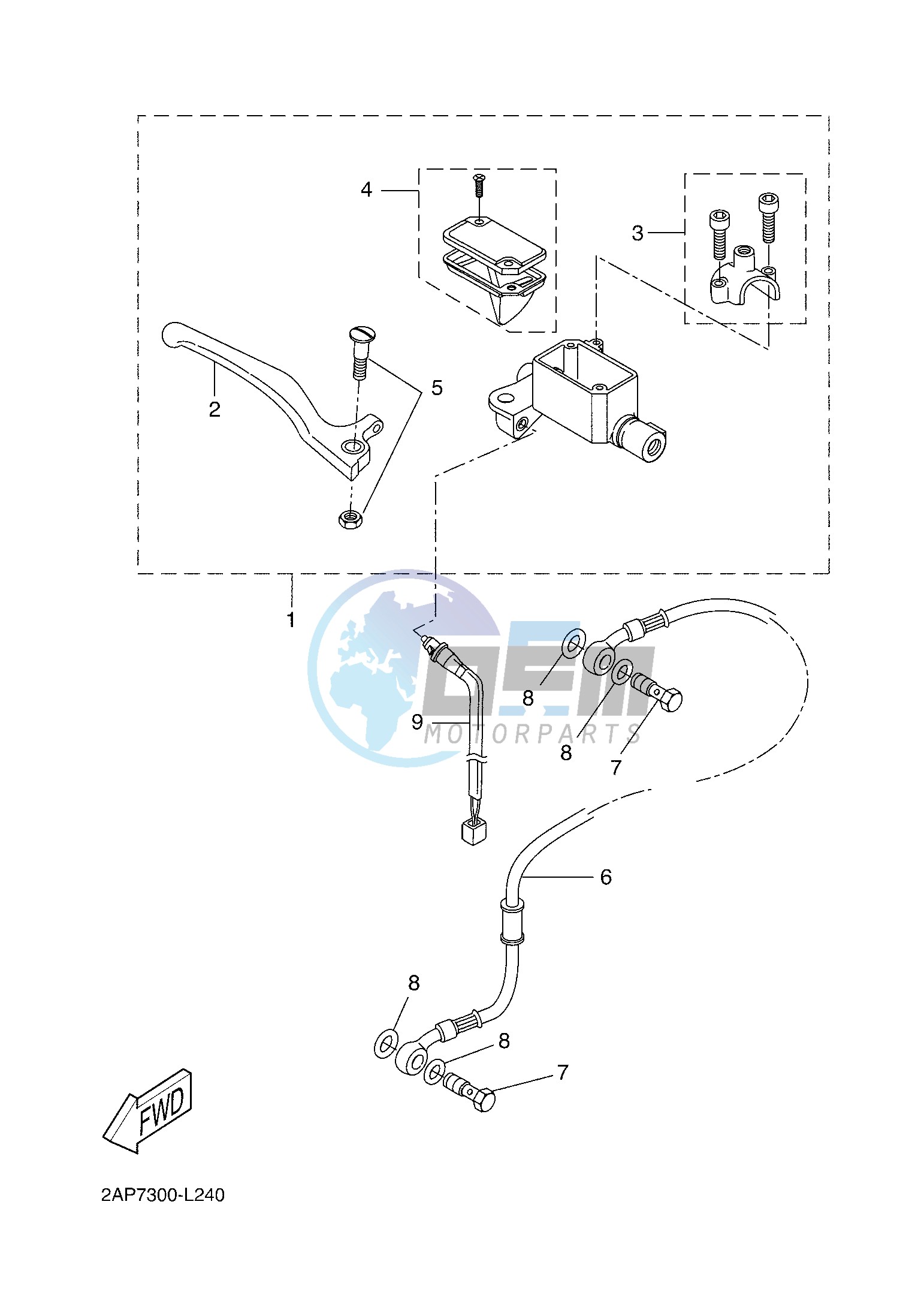 FRONT MASTER CYLINDER